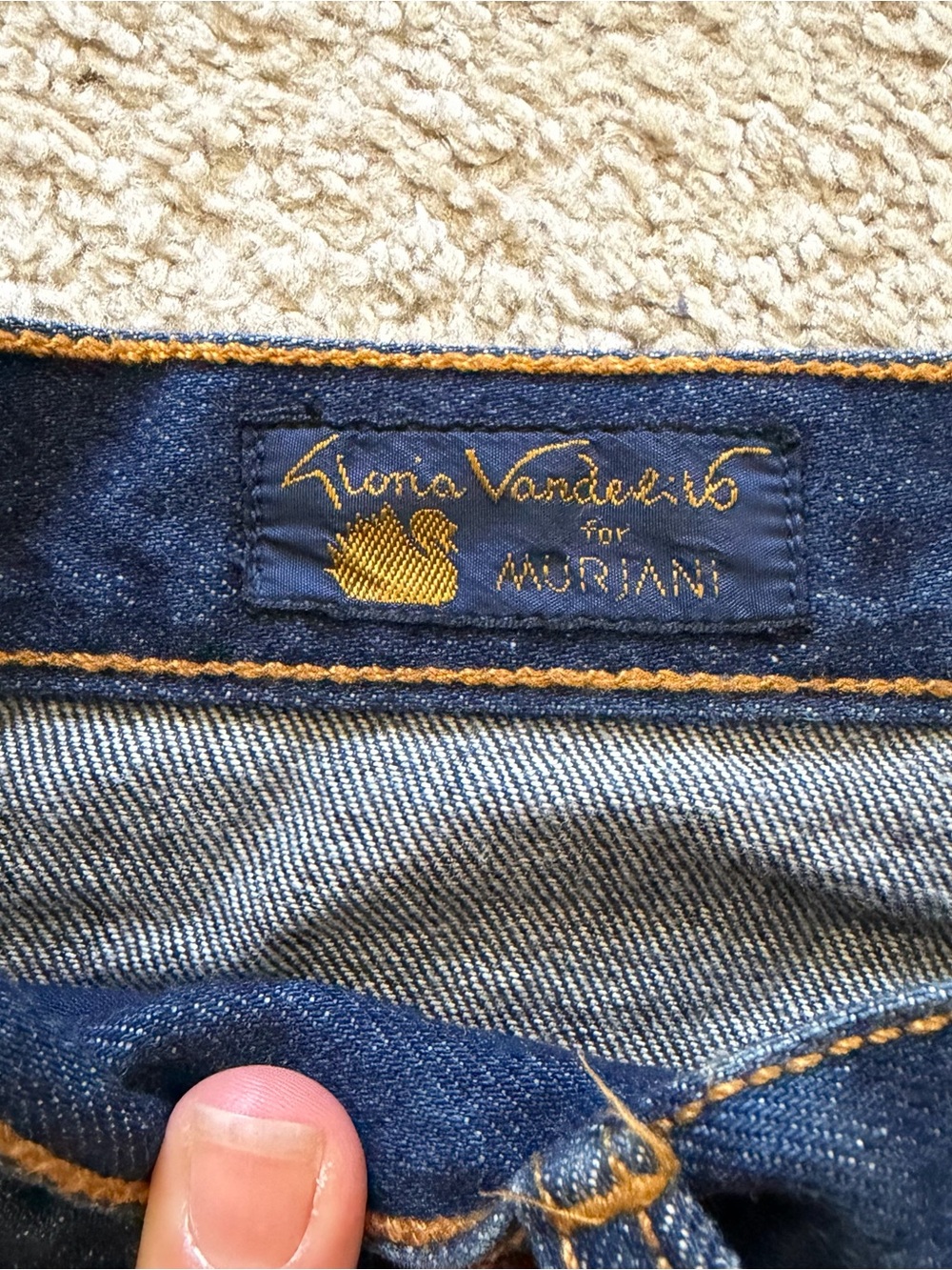 VTG ~ 1970s ~ Gloria Vanderbilt ~ High-Waisted Straight Cut Jeans ~ Size 16 - Picture 5 of 7